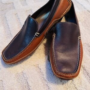 Rockport Two-Tone Brown and Black Loafers